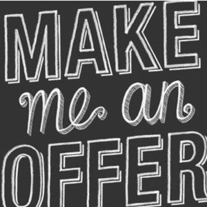 Like an item but not the price? Make me an offer!